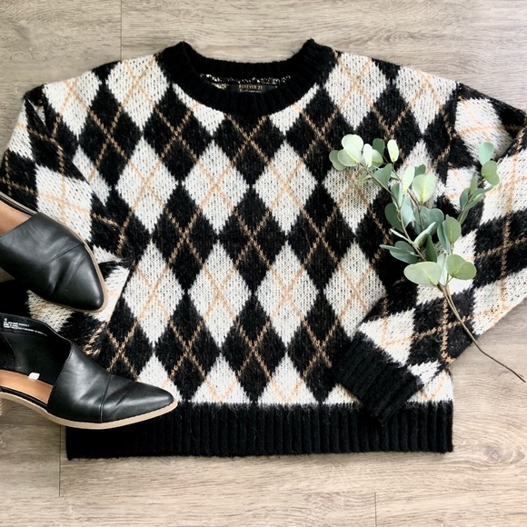 Retro Argyle Sweater (NWOT) - Picture 1 of 5